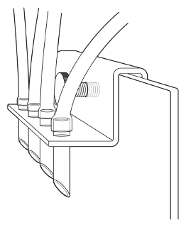DVH Uchwyt na 4 wężyki pompy dozującej
