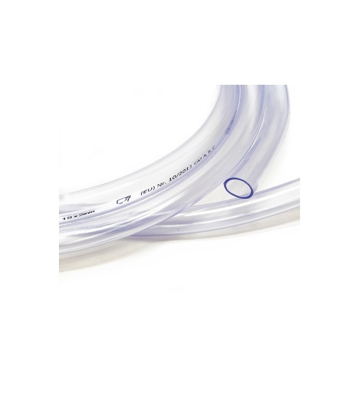 Blau transparenter PVC-Schlauch 1 m