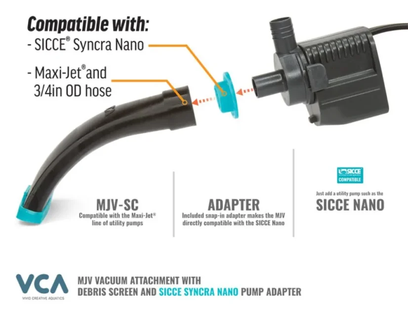 VCA MJ Vacuum Pump Attachment sa zaštitnom rešetkom
