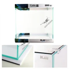Blau Cubic Aquascaping Akwarium 64 l 40x40x40 cm