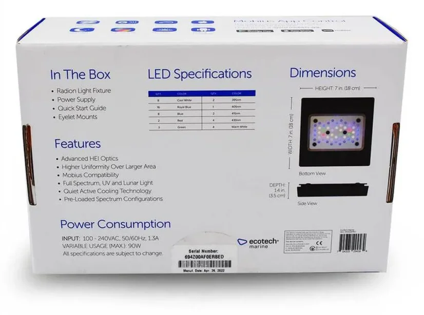 EcoTech Marine Radion XR15 G6 Pro