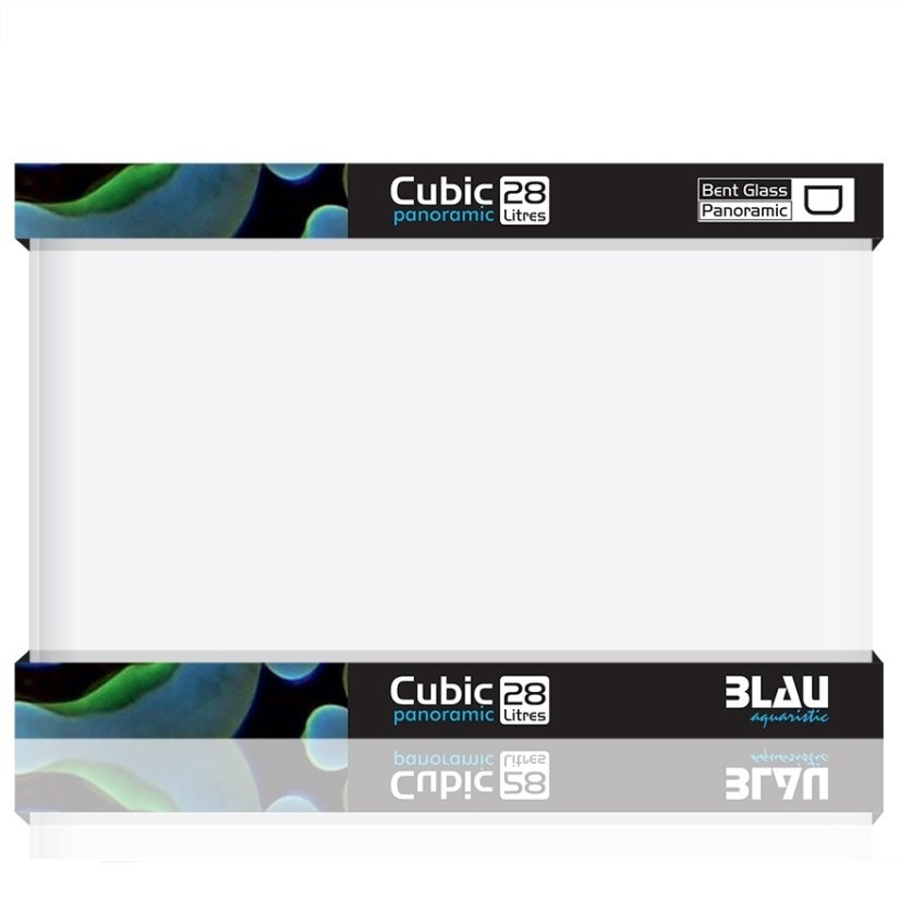 Blau Cubic Panoramic 17 Shallow Akvárium 45x24x16 cm 17 l