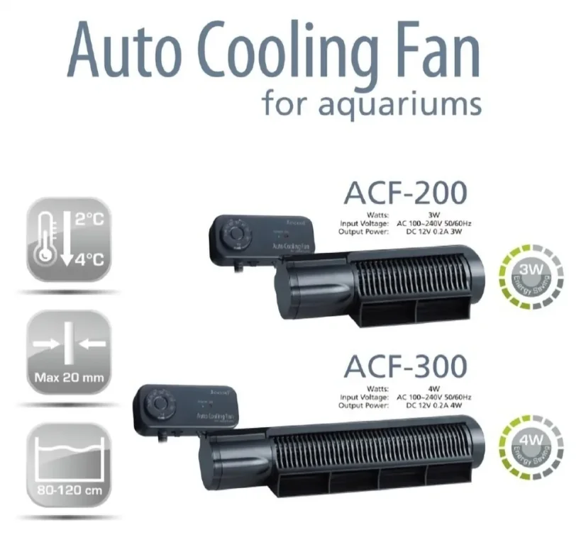 Jecod/Jebao Automatic Aquarium Cooling Fan ACF 200 ventilator