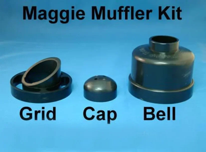 DVH Maggie Muffler Tichý přepad 40/50 mm