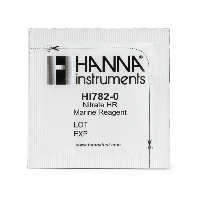 Hanna Instruments HI-782-25 Odczynniki do Oznaczania Azotanów NO3 Wysoki Zakres 25 szt.