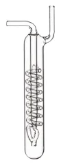 Blau Spiral Glass Bubble Counter