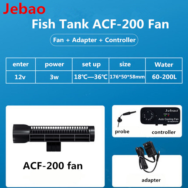 Jecod/Jebao Automatic Aquarium Cooling Fan ACF 200 wentylator