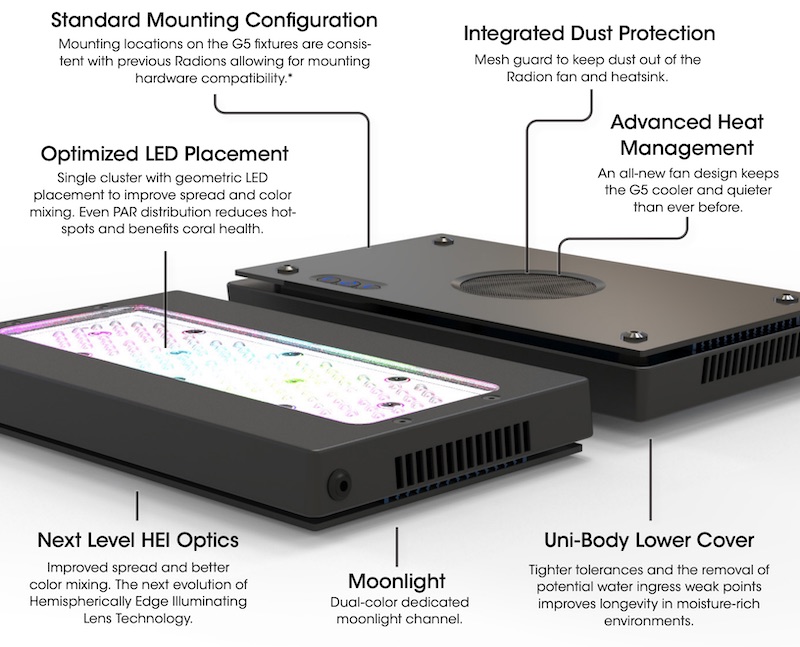 radion g5 pro led features