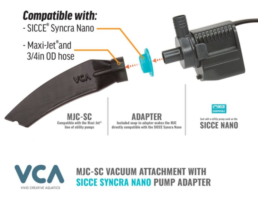 VCA MJ Crevice Vacuum Tool wąska ssawka do pompy