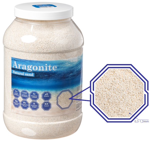 DVH Aragonite Natural Sand 2,8 kg - Velkosť: 0,3-1,2mm